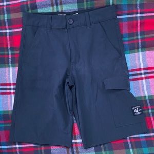 Vanphibian (Vans) Size 14 Boys Dark Grey Polyester/Elastic Golf Shorts